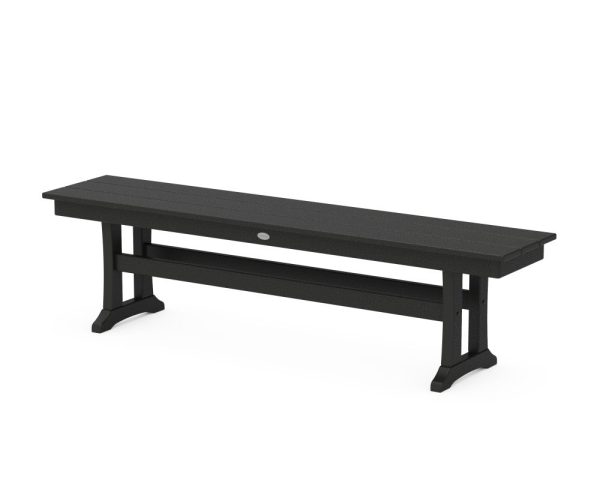 Farmhouse Trestle 65" Bench
