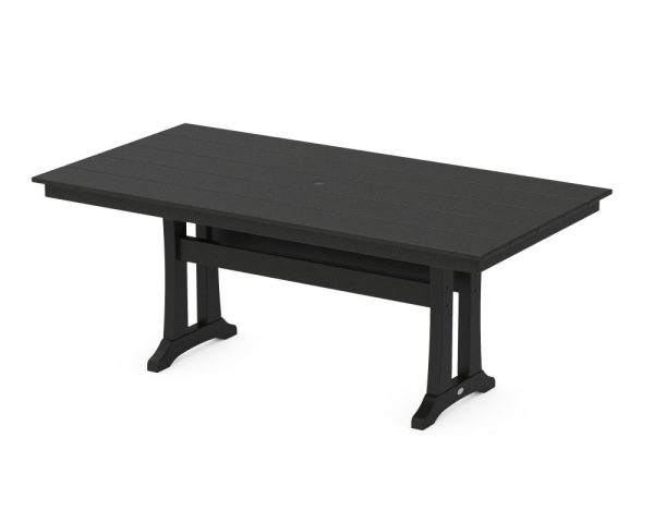 Farmhouse Trestle 37" x 72" Dining Table